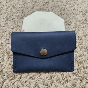 Portland Leather Goods Mini Envelope Wallet, color Deep Water